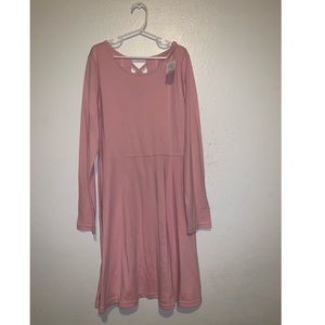 PINK LONG SLEEVE DRESS